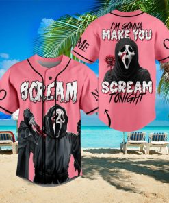 Scream Ghostface Valentine Personalized Baseball Jersey