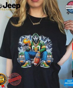 Scream Mask Face X Green Bay Packers Halloween shirt