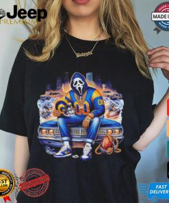 Scream Mask Face X Los Angeles Rams Halloween shirt