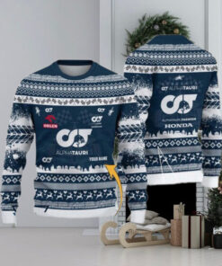 Scuderia AlphaTauri Customized Ugly Christmas Sweater Gift For Holiday