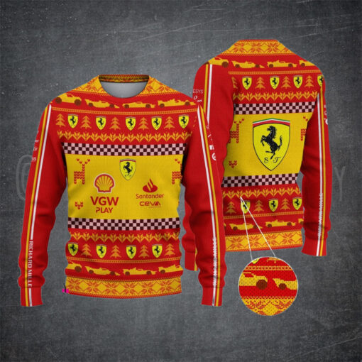 Scuderia Ferrari PURS1546 ugly sweater