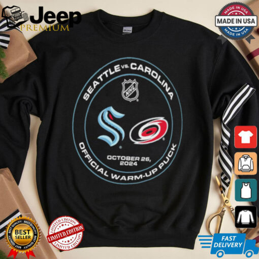 Seattle Kraken vs Carolina Hurricanes NHL October 26, 2024 Matchup Shirt