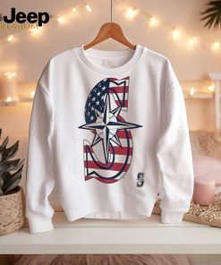 Seattle Mariners S logo x Flag of the United States shirt