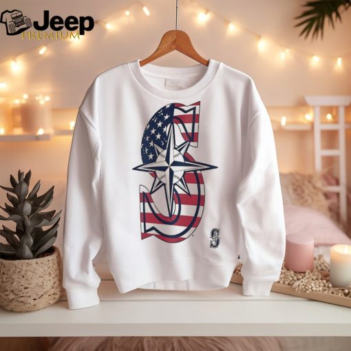 Seattle Mariners S logo x Flag of the United States shirt