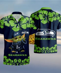 Seattle Seahawks Baby Yoda Hawaiian Shirt And Short Summer Shirt