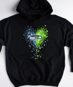 Seattle Seahawks Crystal Heart Shirt