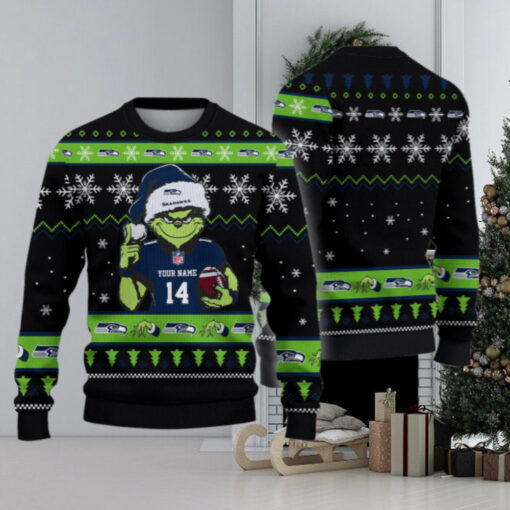 Seattle Seahawks Custom Chrismas Ugly Sweater