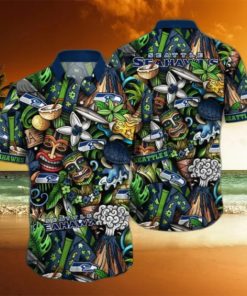 Seattle Seahawks NFL Flower Hawaii Shirt And Tshirt For Fans