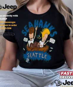 Seattle Seahawks NFL x Homage x Beavis and Butt Head Unisex Tri Blend T Shirt