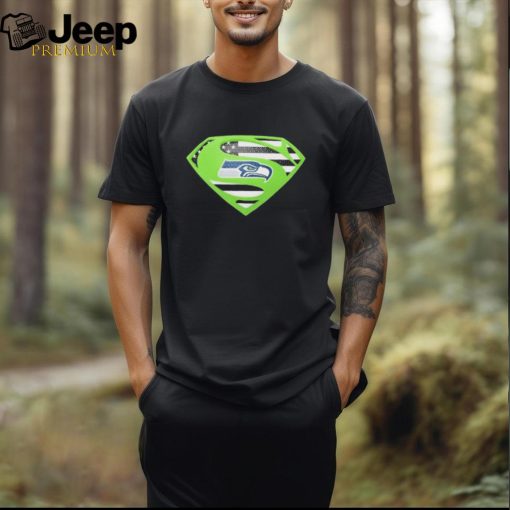 Seattle Seahawks Superman logo shirt