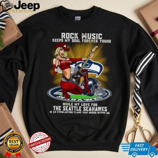 Seattle Seahawks rock music keep my soul forever young shirt