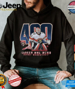 Sergei Bobrovsky Florida Panthers 400 Career Wins T Shirt