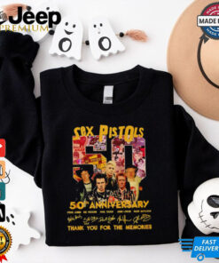 Sex Pistols 50th anniversary thank you for the memories shirt