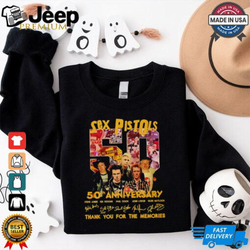 Sex Pistols 50th anniversary thank you for the memories shirt