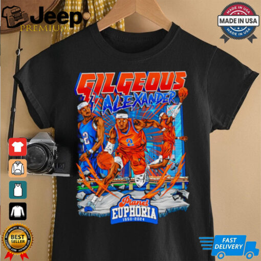 Shai Gilgeous Alexander OKC Thunder basketball cartoon art shirt