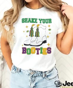 Shake Your Bootie Fleur De Lis Magical Mardi Gras boot shirt