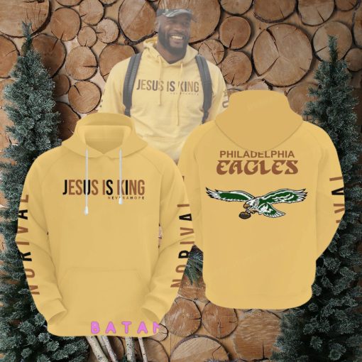 Shaquille Leonard NFL Philadelphia Eagles Jesus is King Hoodie