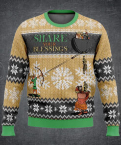 Share Your Blessings Robin Hood Ugly Christmas Sweater