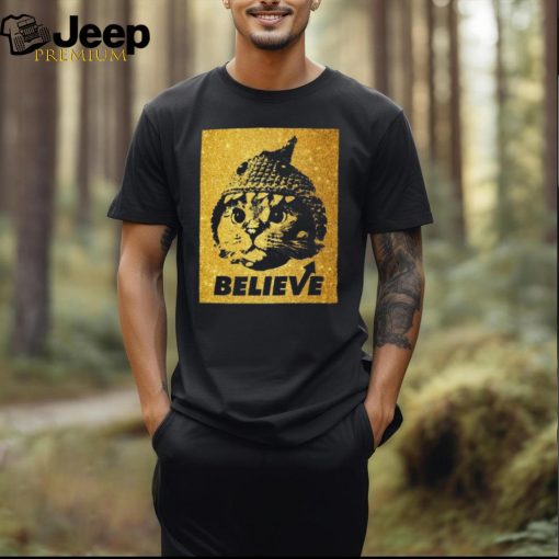 Shark Cat Solana Believe Gold Tee Shirt