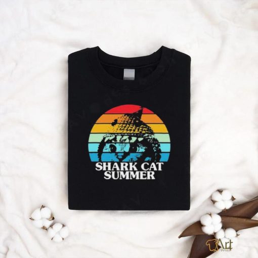 Shark Cat Summer Pride Vintage Shirt