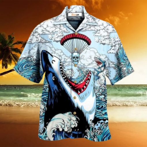 Shark Love Skull Style Hawaiian Shirt