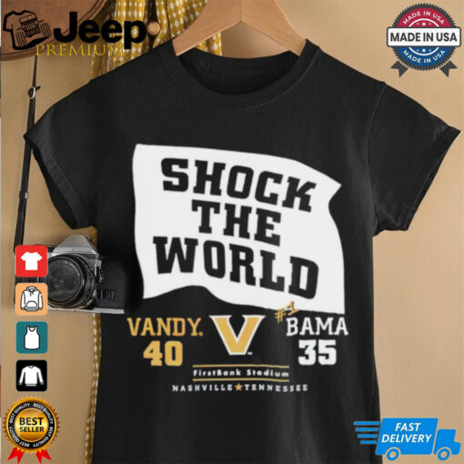 Shock the world Vandy beats Bama 40 35 down goes #1 shirt