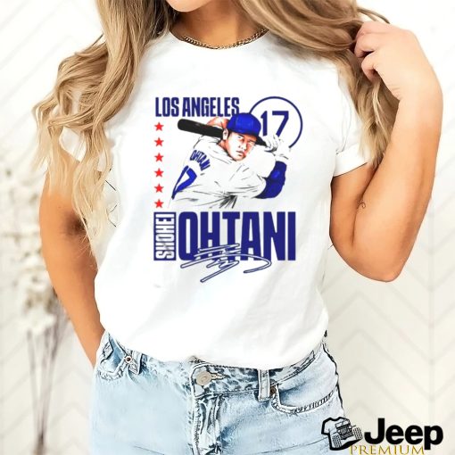 Shohei Ohtani 17 Los Angeles Dodgers Baseball Player signature shirt