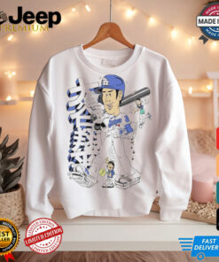 Shohei Ohtani Los Angeles Dodgers 1st 50 50 Season Caricature t shirt