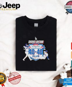 Shohei Ohtani Los Angeles Dodgers 40 and 40 Club 2024 Regular Season T Shirt