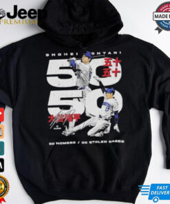 Shohei Ohtani Los Angeles Dodgers 50 50 Club Japanese Shirt