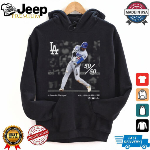 Shohei Ohtani Los Angeles Dodgers A Game For The Ages T Shirt