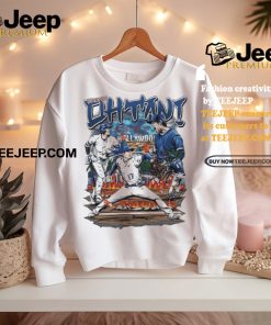 Shohei Ohtani Los Angeles Dodgers Baseball Player Hollywood Cartoon Shirt