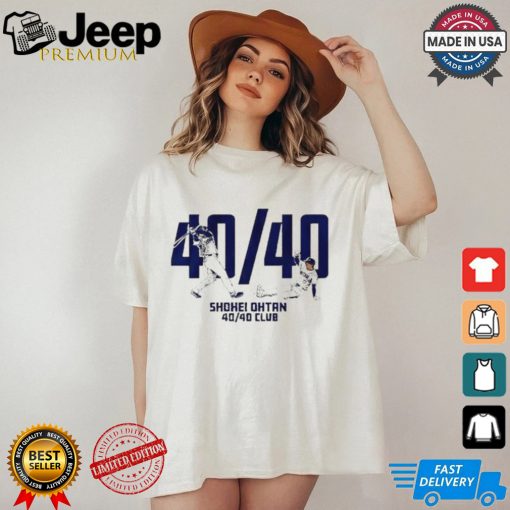 Shohei Ohtani Los Angeles Dodgers MLB 40 40 Club T shirts