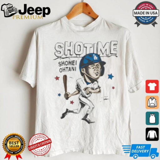 Shotime Shohei Ohtani Los Angeles Dodgers caricature shirt