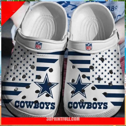 Show NFL Fandom Dallas Team Inspired Gift Unique Rubber Artistic Crocs