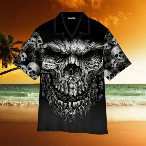 Shredder Skull Aloha Hawaiian Shirts For Men For Women