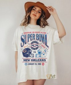 Shufflin on down to the super bowl new orleans january 26, 1986 shirt