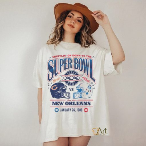 Shufflin on down to the super bowl new orleans january 26, 1986 shirt