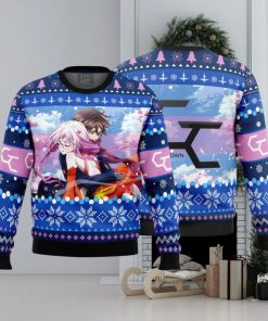 Shuu and Inori Guilty Crown Ugly Christmas Sweater