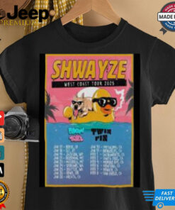 Shwayze West Coast 2025 Tour Poster T Shirt