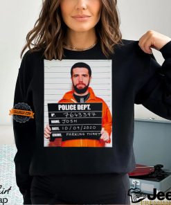 Sidemen Josh police dept mugshot shirt