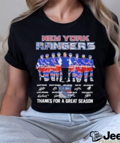 Signatures New york rangers fan hockey thank you for the great 2024 season shirt