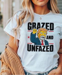 Simpson Trump fist grazed and unfazed shirt