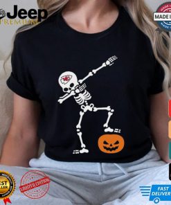 Skeleton Dabbing Kansas City Chiefs Halloween 2024 Shirt