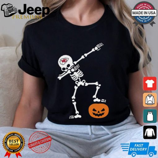 Skeleton Dabbing Kansas City Chiefs Halloween 2024 Shirt