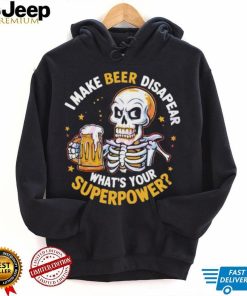 Skeleton I make beer Dad shirt