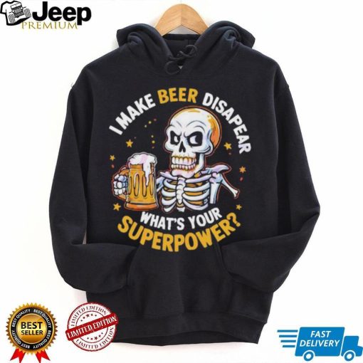 Skeleton I make beer Dad shirt