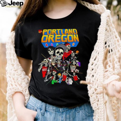 Skeleton Portland Oregon shirt