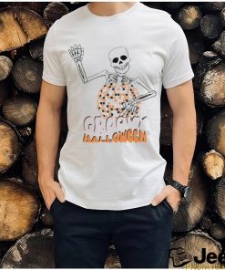 Skeleton disco ball groovy Halloween shirt