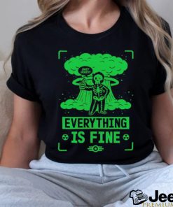 Skeleton okey dokey everything is fine shirt